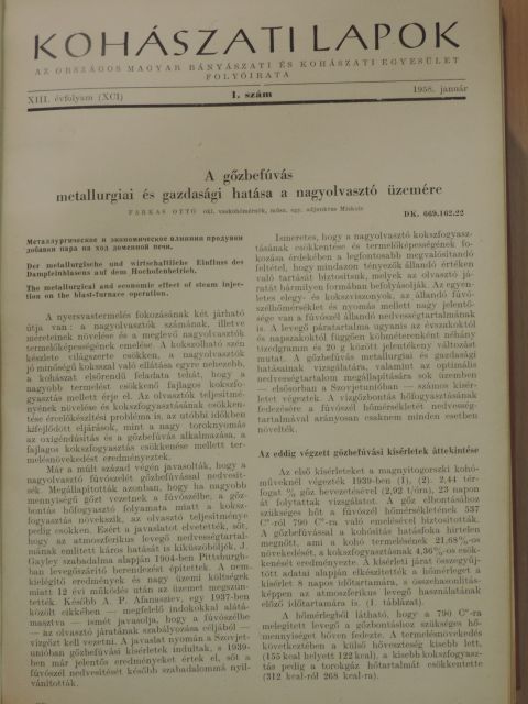Buza Antal - Kohászati lapok 1958. január-december/Kohászati Lapok - Öntöde 1958. január-december [antikvár]