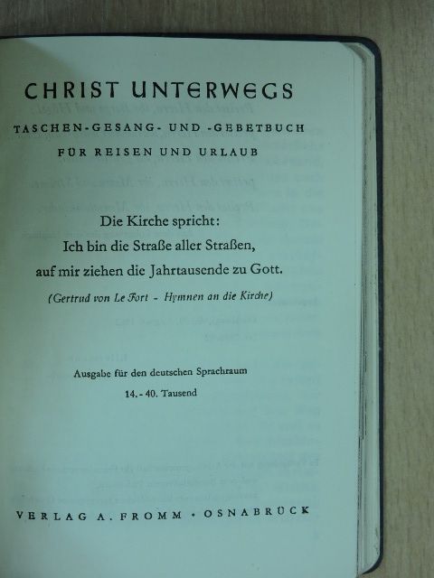 Christ Unterwegs [antikvár]