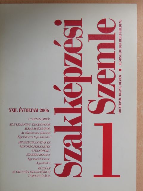 Dombovári Tamás - Szakképzési Szemle 2006/1. [antikvár]