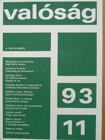 Bánfalvy Csaba - Valóság 1993. november [antikvár]