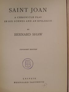 Bernard Shaw - Saint Joan [antikvár]