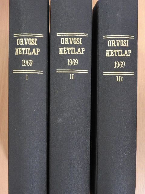 Aberle Lajos - Orvosi hetilap 1969. január-december I-III./World Federation of Societies of Anaesthesiologists September 1969 [antikvár]