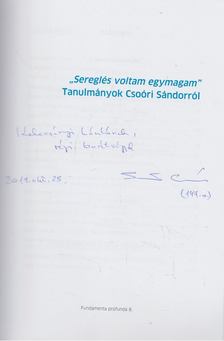 Falusi Márton (szerk.) - Sereglés voltam egymagam (dedikált) [antikvár]