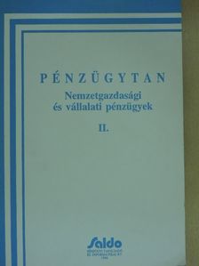 Balogh László - Pénzügytan II. [antikvár]