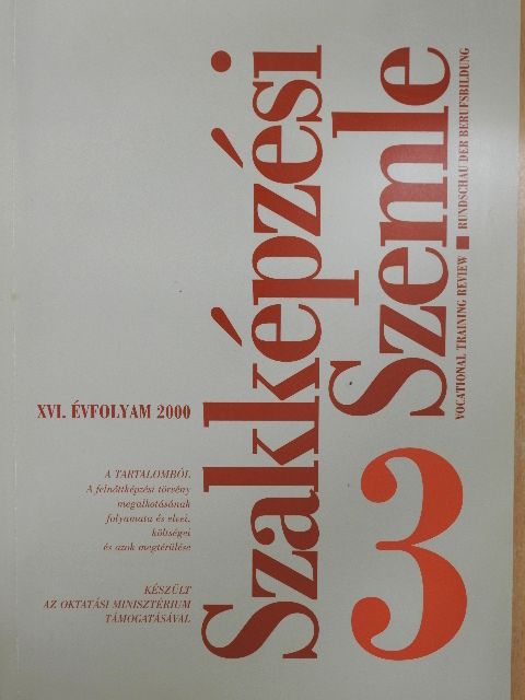 Benedek András - Szakképzési Szemle 2000/3. [antikvár]