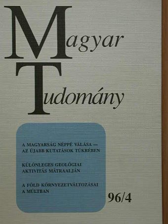 Bárdossy György - Magyar Tudomány 1996. április [antikvár]