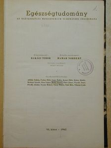 Egészségtudomány 1962/1-4. [antikvár]
