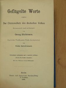 Georg Büchmann - Geflügelte Worte [antikvár]