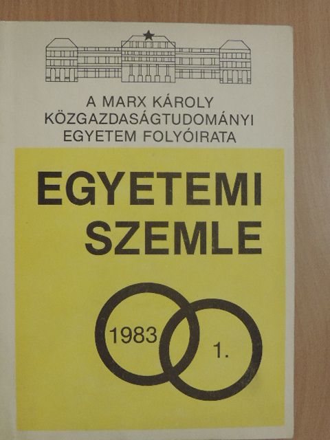 Bokor Pálné - Egyetemi Szemle 1983/1. [antikvár]