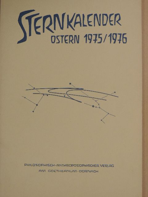 Friedrich Behrmann - Sternkalender Ostern 1975/1976 [antikvár]
