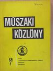 Doc. DDr. Fekete György - Műszaki Közlöny 1968/1. [antikvár]