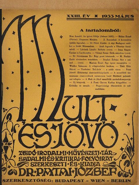 Bálint Rezső - Mult és Jövő 1933. május [antikvár]