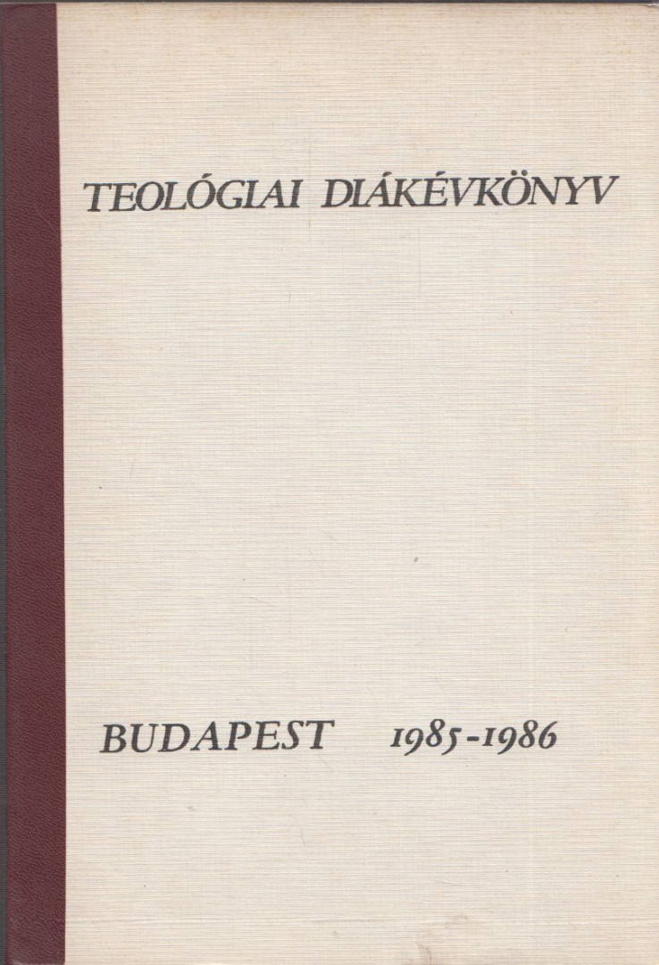 Teológiai Diákévkönyv 1985-1986 [antikvár]