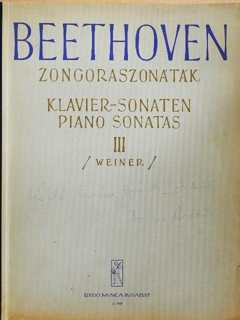 Beethoven - Zongoraszonáták III. [antikvár]