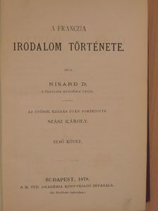 Nisard D. - A franczia irodalom története I. [antikvár]