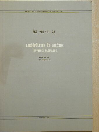 Lakóépületek és lakások/Tervezési előírások [antikvár]