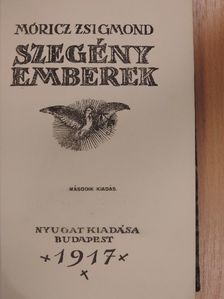 Móricz Zsigmond - Szegény emberek [antikvár]