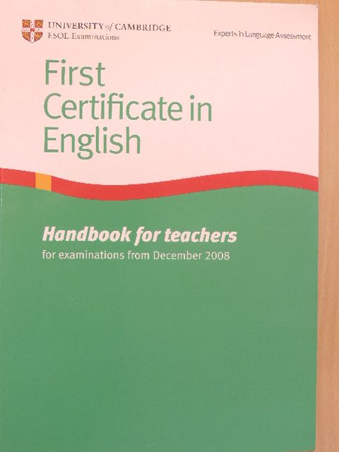 First Certificate in English [antikvár]