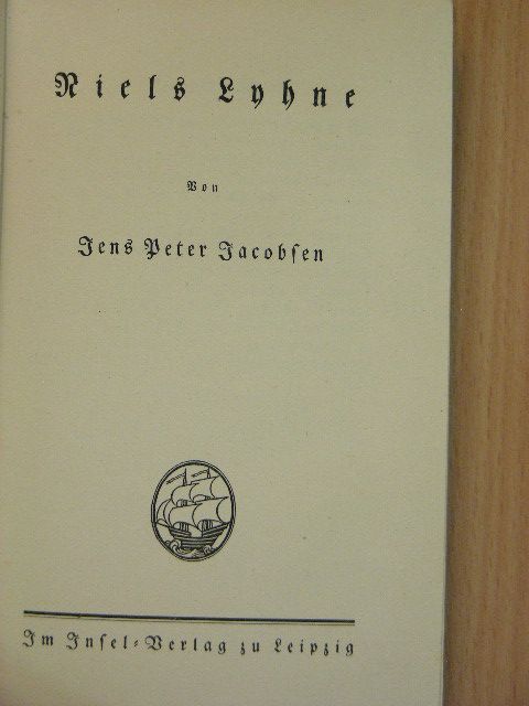 J. P. Jacobsen - Niels Lyhne (gótbetűs) [antikvár]