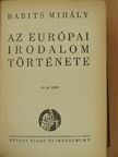 Babits Mihály - Az Európai Irodalom Története [antikvár]