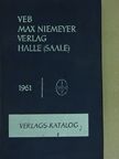 Veb Max Niemeyer Verlag Halle (Saale) 1961 [antikvár]
