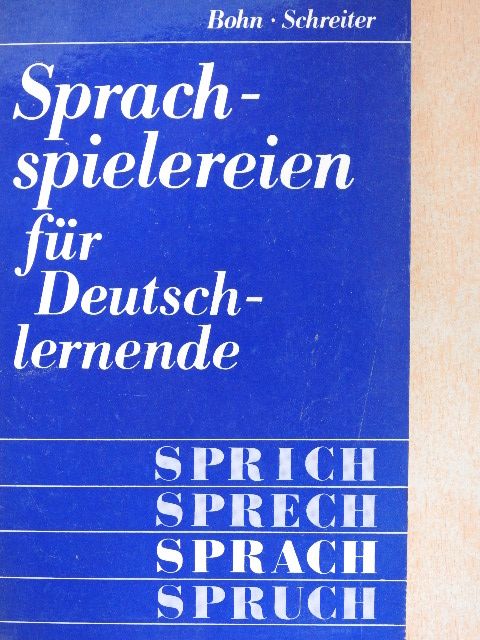 Ina Schreiter - Sprachspielereien für Deutschlernende [antikvár]