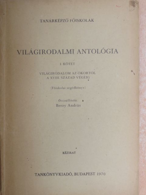 Aiszkhülosz - Világirodalmi antológia I.  [antikvár]