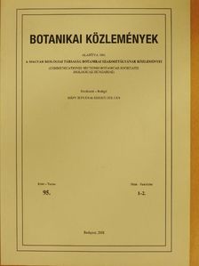 Kiss Keve Tihamér - Botanikai közlemények 2008/1-2. [antikvár]