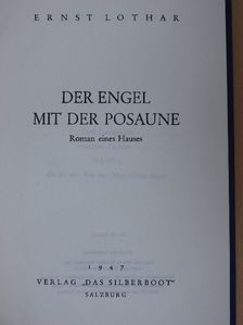 Ernst Lothar - Der Engel mit der Posaune [antikvár]
