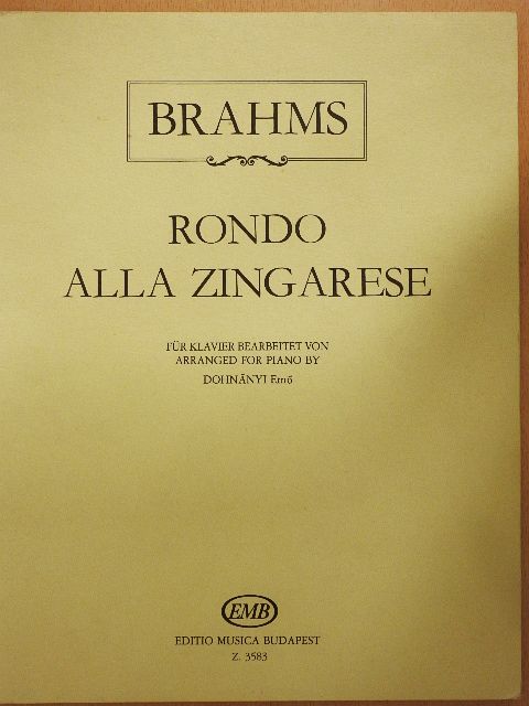 Johannes Brahms - Rondo alla zingarese [antikvár]