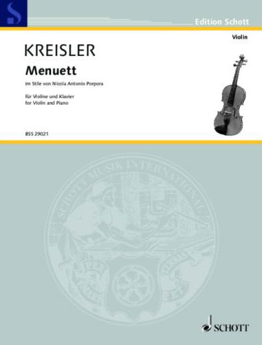 KREISLER - MENUETT IM STILE VON NICOLA ANTONIO PORPORA FÜR VIOLINE UND KLAVIER