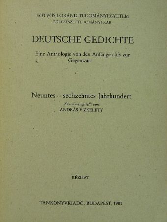 Christoph von Schallenberg - Deutsche Gedichte I. [antikvár]