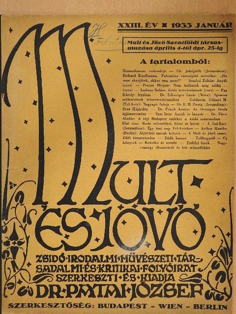 Ambrus Balázs - Mult és Jövő 1933. január [antikvár]