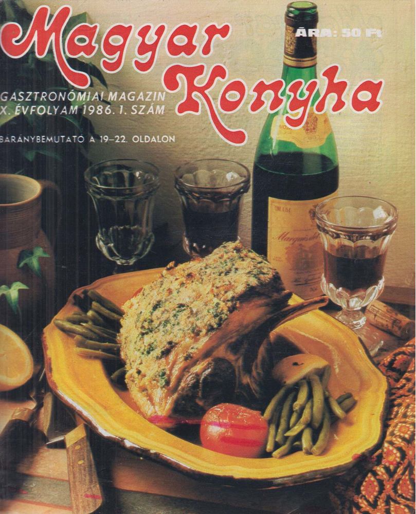 F. NAGY ANGÉLA - Magyar Konyha 1986. X. évf. 1. szám [antikvár]