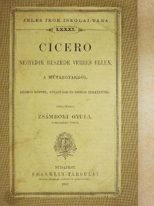 Cicero - Cicero negyedik beszéde Verres ellen [antikvár]