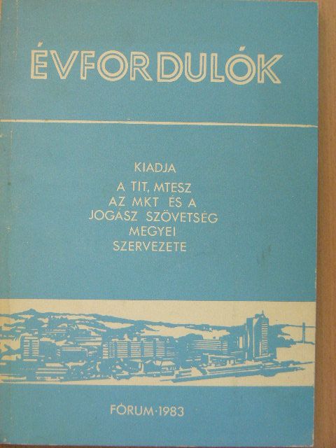 Dr. Bacskó Piroska - Évfordulók [antikvár]