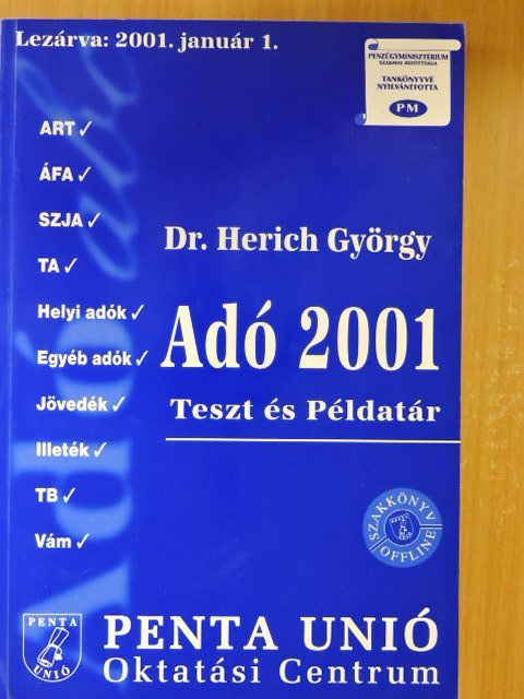 Auth Szabolcs - Adó 2001 [antikvár]