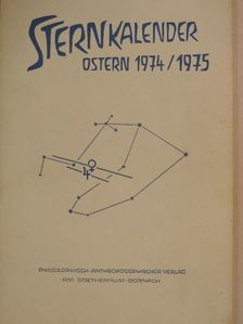 Dora Baker - Sternkalender Ostern 1974/1975 [antikvár]