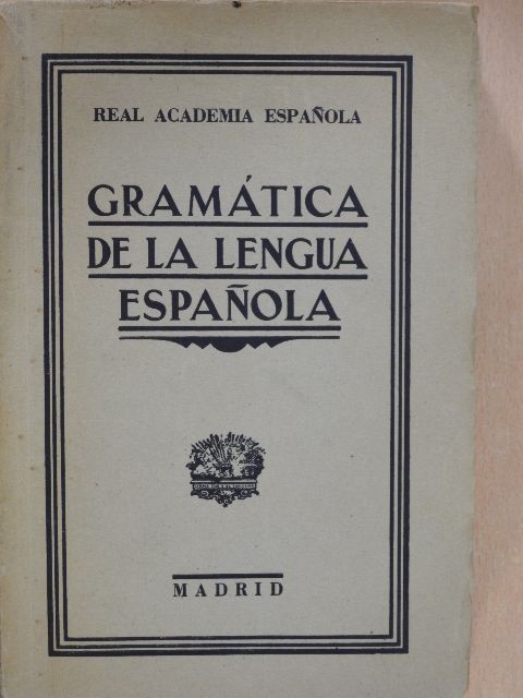 Gramática de la lengua Espanola [antikvár]