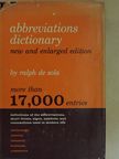 Abbreviations Dictionary [antikvár]