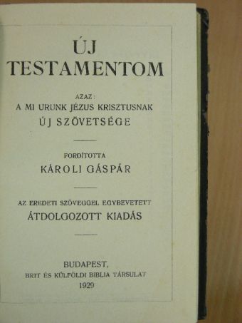 Új Testamentom [antikvár]