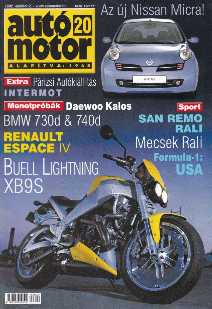 Szabó Róbert - Autó-Motor 2002. október 2. [antikvár]