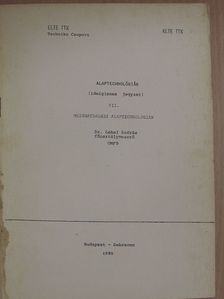 Dr. Lehel András - Alaptechnológiák VII. [antikvár]