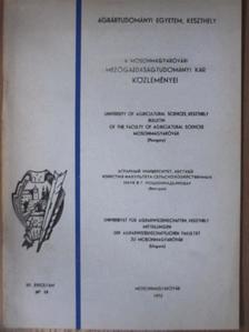 A Mosonmagyaróvári Mezőgazdaságtudományi Kar Közleményei 1972/18 [antikvár]