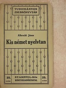 Albrecht János - Kis német nyelvtan [antikvár]
