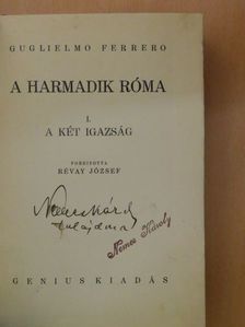 Guglielmo Ferrero - A harmadik Róma I. [antikvár]