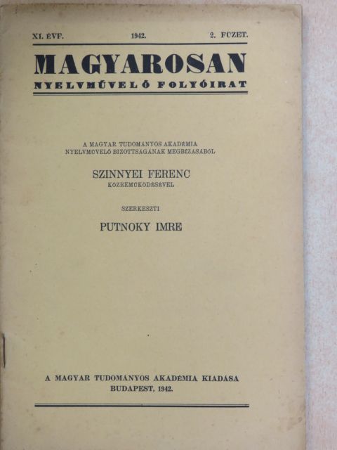 Buzás Dezső - Magyarosan 1942/2. [antikvár]