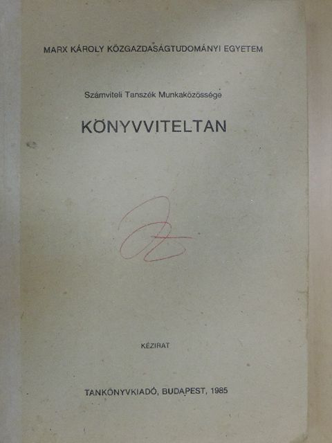 Dr. Kovács Károly - Könyvviteltan [antikvár]