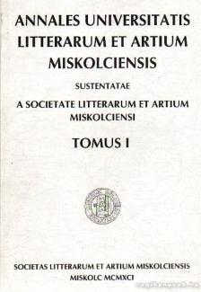 Büky Béla, Gyárfás Ágnes - Annales Universitatis Litterarum et artium Miskolciensis Tomus I. [antikvár]