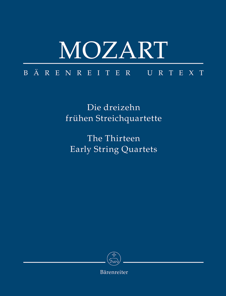 MOZART, W,A, - DIE DREIZEHN FRÜHEN STREICHQUARTETTE TASCHENPARTITUR URTEXT